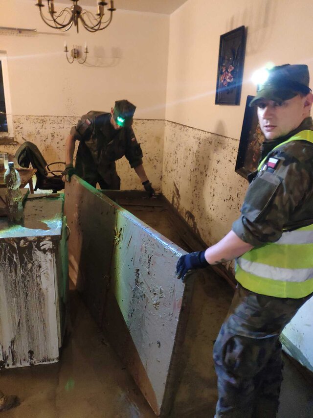 Korzeniec k. Birczy, wsparcie mieszkańców zatopionych domów