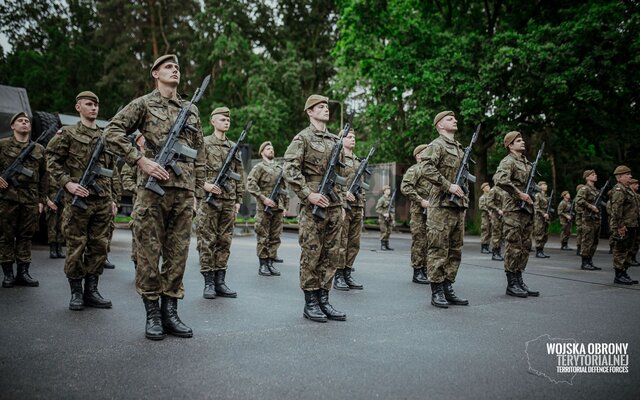 Przysięga żołnierzy 9ŁBOT w Zgierzu