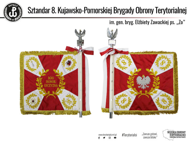 Sztandar 8 Kujawsko - Pomorskiej Brygady OT