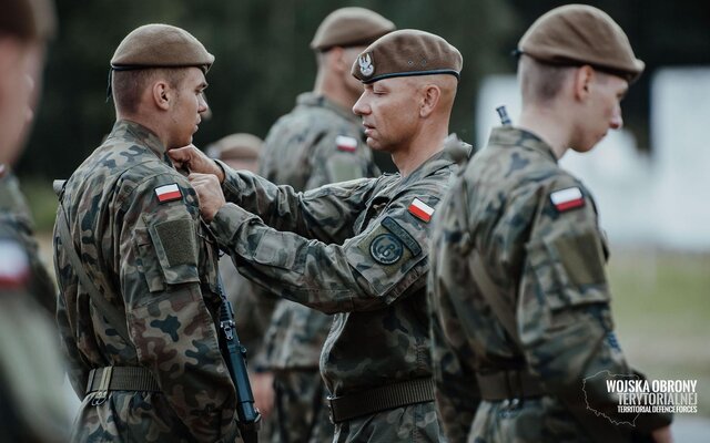 Przysięga żołnierzy 6 Mazowieckiej Brygady OT