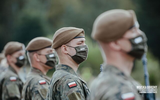 Przysięga żołnierzy 6 Mazowieckiej Brygady OT