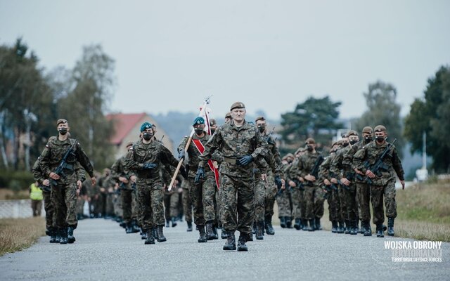 Przysięga żołnierzy 6 Mazowieckiej Brygady OT