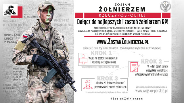 Zostań Żołnierzem Rzeczypospolitej – rusza nowy system rekrutacji do Wojska Polskiego