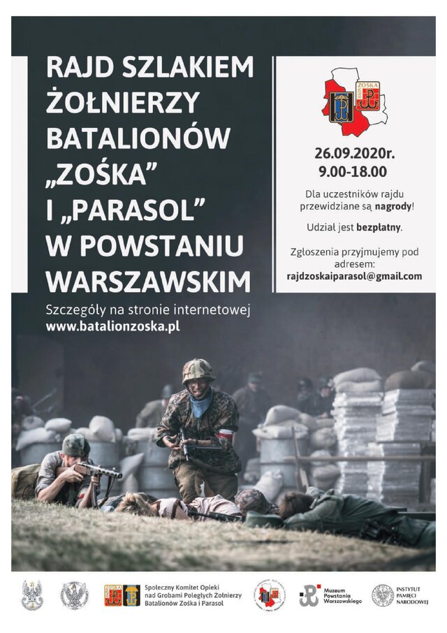 Rajd szlakiem żołnierzy Batalionów „Zośka” i „Parasol” w Powstaniu Warszawskim