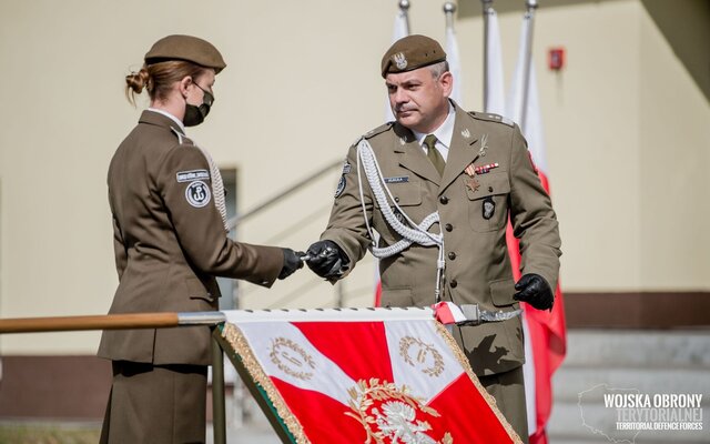 Sztandar wojskowy dla 9 Łódzkiej Brygady OT