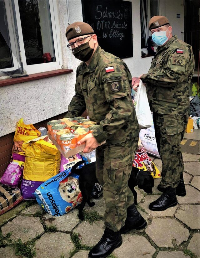 Terytorialsi wsparli schroniska dla zwierząt