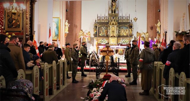 Pogrzeb mjr. Lucjana Deniziaka, żołnierza AK