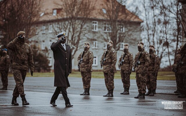 Przysięga żołnierzy 7 Pomorskiej Brygady OT w Słupsku