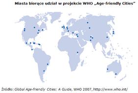 Wykres 2 Miasta biorace udzial w projekcie WHO