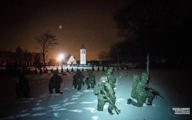 Działania nocne terytorialsów w okolicy Mielca