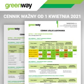 Równolegle z wdrożeniem e-taryfy GreenWay Polska zmienia swój cennik. W nowym cenniku plany abonamentowe są jeszcze bardziej opłacalne dla klientów. O 10 zł obniżone zostały miesięczne opłaty abonamentowe.  
Zmienią się również ceny usług ładowania. 