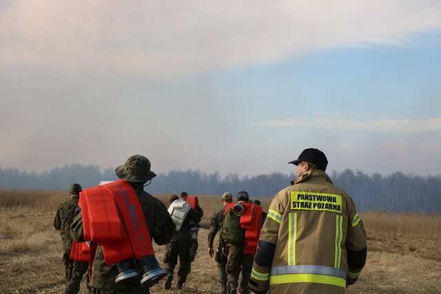 Podlascy terytorialsi wspierają strażaków