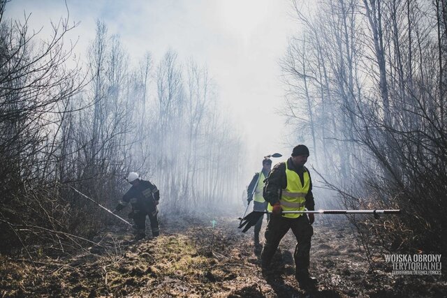 Podlascy terytorialsi wspierają strażaków