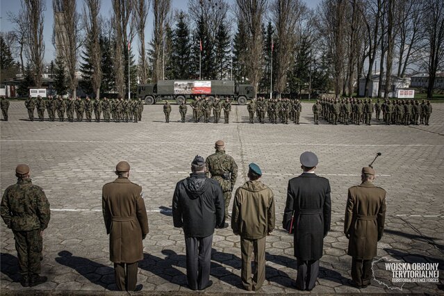 Przysięga wojskowa w 5 Mazowieckiej Brygadzie OT 