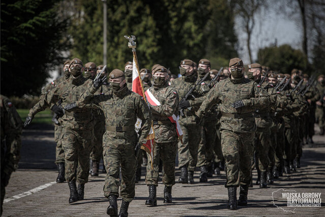 Przysięga wojskowa w 5 Mazowieckiej Brygadzie OT 