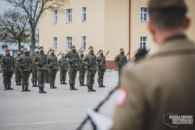 Przysięga wojskowa w 4WMBOT