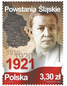 znaczek Powstania Slaskie PP 