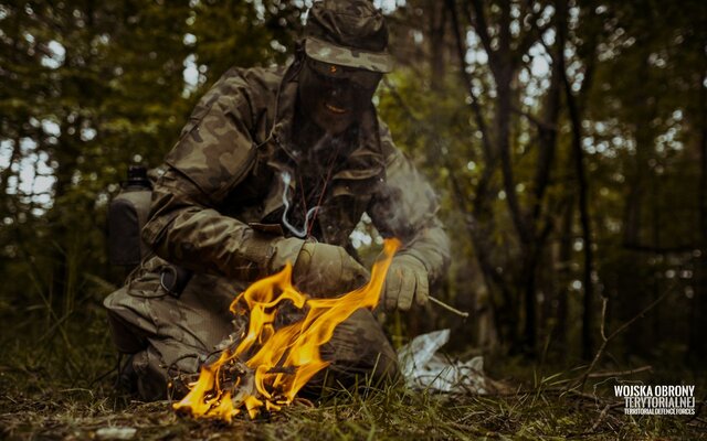 Zachodniopomorscy terytorialsi podczas szkolenia SERE-B