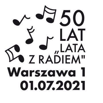 50 lat Lata z Radiem datownik 