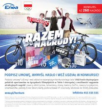 260 nagród dla klientów od Enei w olimpijskim konkursie „Razem po nagrody”