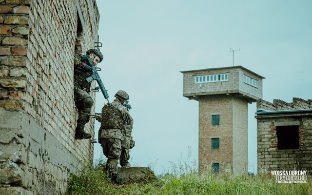 Łódzcy terytorialsi na poligonie