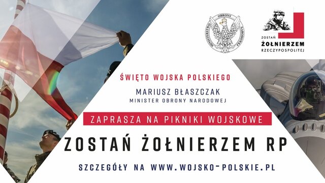 Zaproszenie na piknik z okazji Święta Wojska Polskiego