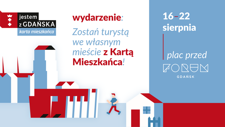 Grafika informacyjna programu Zostań turystą we własnym mieście.