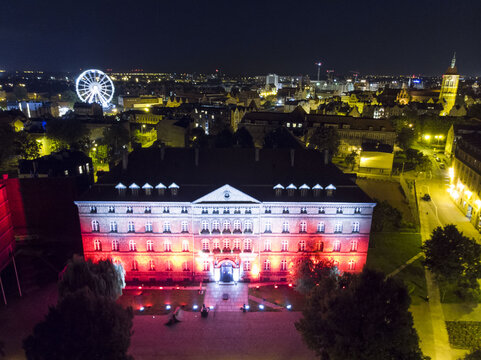 iluminacja na budynku PP w Gdańsku1 