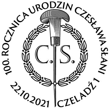 100 ROCZNICA URODZIN CZESLAWA SLANI - datownik 