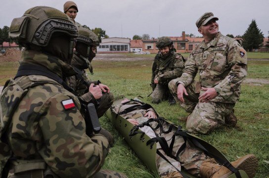 Szkolenie podlaskich Terytorialsów z Batalionową Grupą Bojową NATO