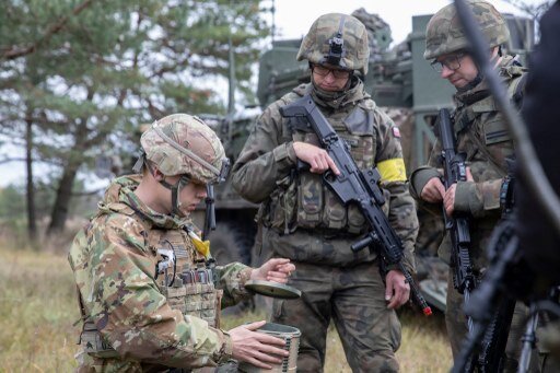 Szkolenie podlaskich Terytorialsów z Batalionową Grupą Bojową NATO