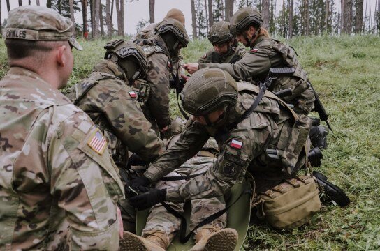 Szkolenie podlaskich Terytorialsów z Batalionową Grupą Bojową NATO