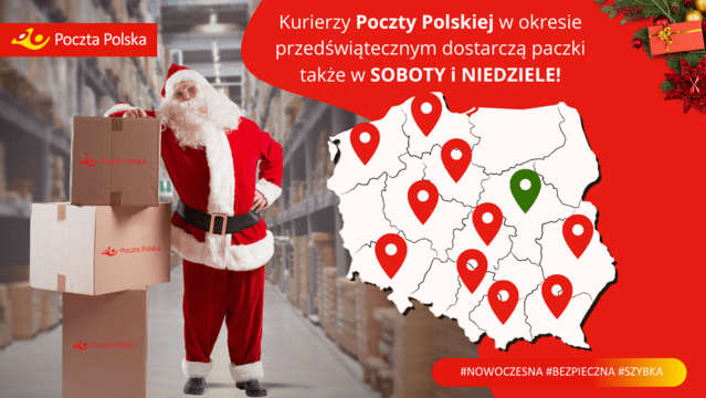 PP doręcza paczki w soboty i niedziele 