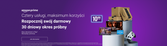 Amazon Prime dostępny w Play 