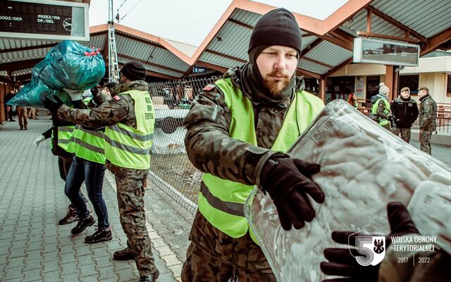 Terytorialsi z Podkarpacia wspierają przyjęcie ukraińskich uchodźców