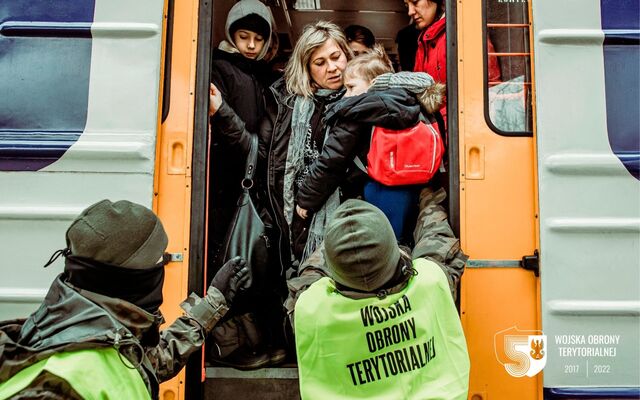 Terytorialsi z Podkarpacia wspierają przyjęcie ukraińskich uchodźców