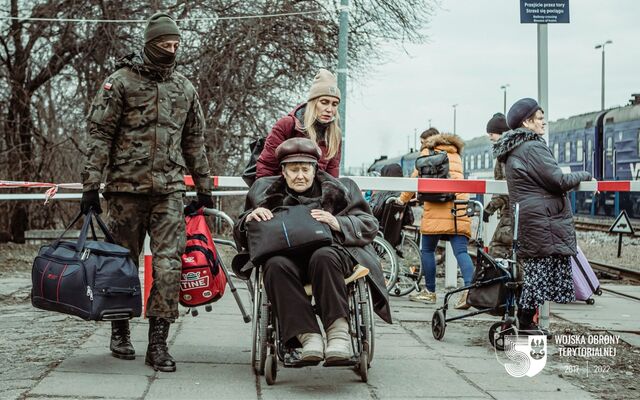 Chełm. Lubelscy terytorialsi wspierają przyjęcie uchodźców z Ukrainy