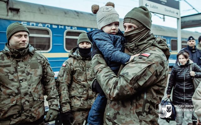 Chełm. Lubelscy żołnierze WOT wspierają przyjęcie Uchodźców z Ukrainy
