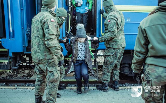 Chełm. Lubelscy żołnierze WOT wspierają przyjęcie Uchodźców z Ukrainy