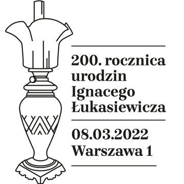 200 rocznica urodzin Ignacego Lukasiewicza - datownik 