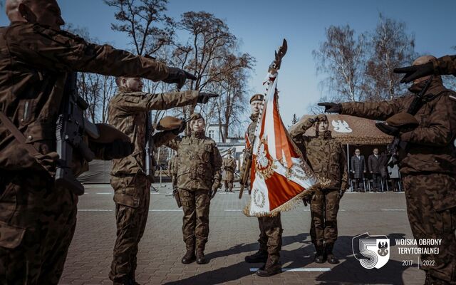 Przysięga wojskowa w 9 Łódzkiej Brygadzie OT