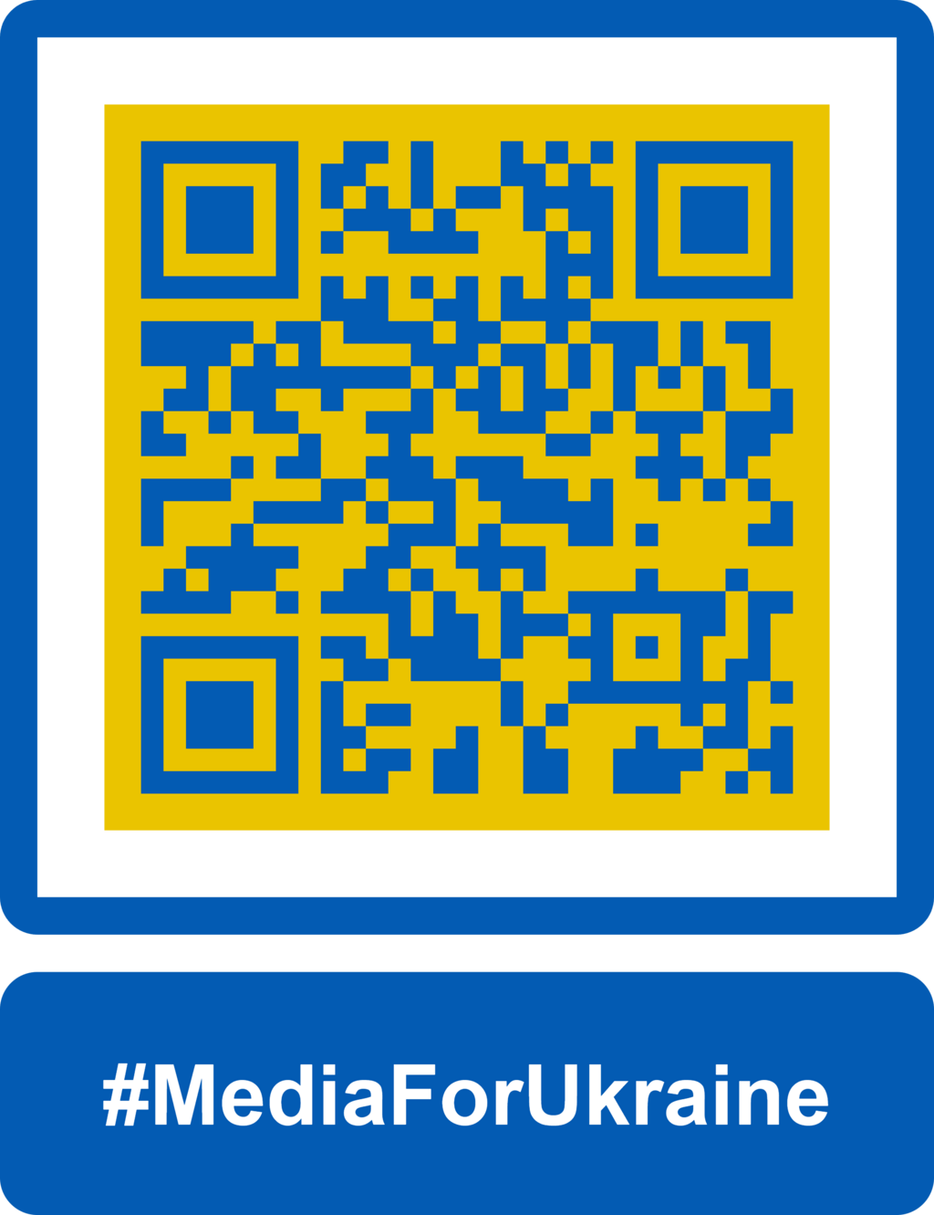 QR kod  Media for Ukraine