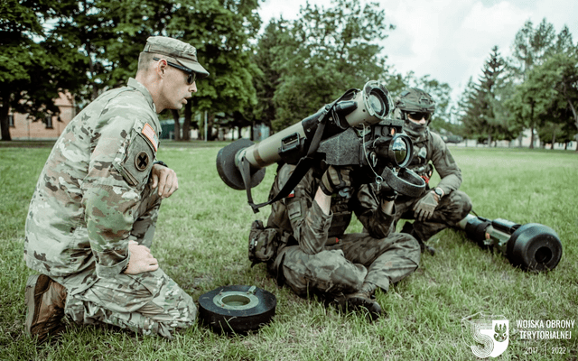 Lubelscy Terytorialsi szkolą się z obsługi wyrzutni Javelin