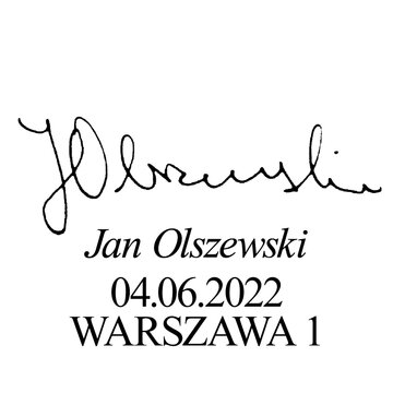 Jan Olszewski datownik 