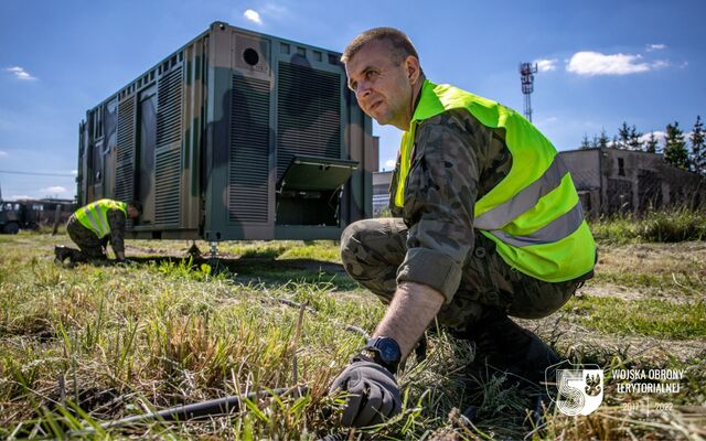 Ćwiczenie kryzysowego zasilania miejscowości w energię elektryczną.