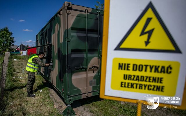 Ćwiczenie kryzysowego zasilania miejscowości w energię elektryczną.