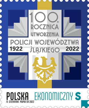 100RocznicaUtworzeniaPolicjiSlaskiej ZNA znaczek 