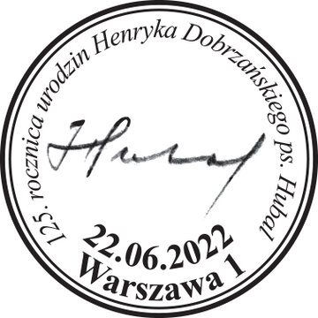 125. rocznica urodzin Henryka Dobrzańskiego ps. Hubal DATOWNIK 
