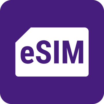 eSIM w Play logo białe 