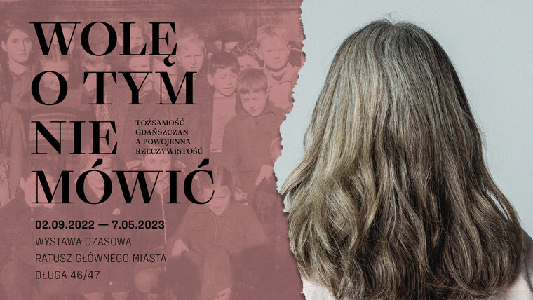 Grafika promująca wystawę "Wolę o tym nie mówić" 